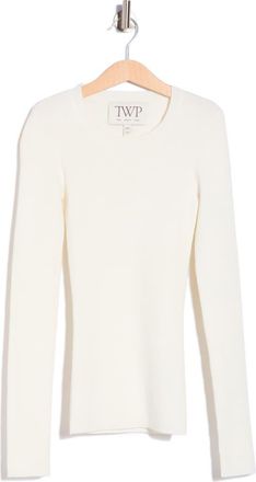 TWP Rib Knit Sweater in Ivory at Nordstrom Rack, Size Xx-Small