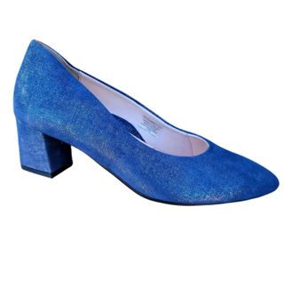Ara Womens Lichfield Pumps In Navy Glitter Metallic