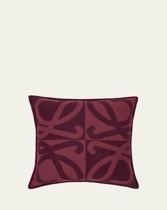 Loewe Anagram Wool/Cashmere Cushion, 20 Square