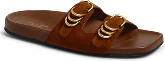 Rag & Bone Rue Slide Sandal in Brown Suede at Nordstrom, Size 10.5Us