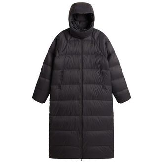The North Face Hydrenalite City Long Down Hooded Parka Mantel f&uuml;r Damen | schwarz/grau