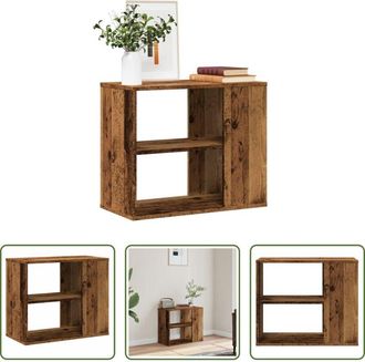 vidaXL Credenza in legno - Mobiletto Laterale Legno Antico 60x30x50 cm Legno Multistrato