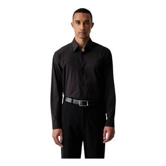 A|X Armani Exchange Overhemden, Heren, Zwart, XL, Technische Stof Shirt