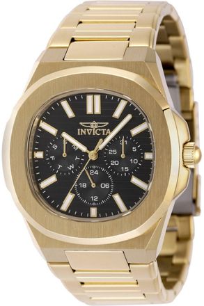 Invicta Speedway 48521 Heren Horloge - Quartz Uurwerk - Roestvrij Staal met zwarte Wijzerplaat - 41mm