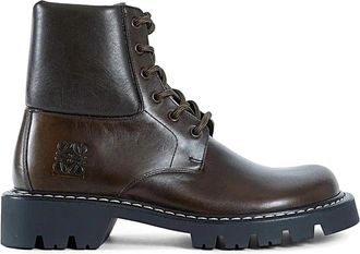 Loewe Stivale - Heren - Veterlaarzen - Bruin - 42 EU - Leer - Schoenen