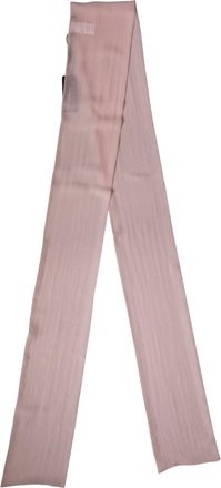 Dolce & Gabbana Womens Light Pink Silk Neck Wrap Shawl Stole 293cm X 19cm Scarf