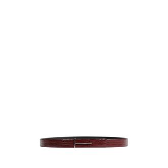 Tom Ford Slim T Belt - male - Tom Ford - Belts - Red - 85 CM - Accessories