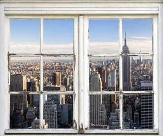 Queence Wandsticker »New York« Wandsticker, Wandbild, selbstklebend, Amerika