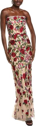 Marchesa Roses Tulle Gown