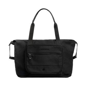 Piquadro Opvouwbare Reistas - Heren - Weekendtassen - Zwart - ONE Size - Leer - Tassen