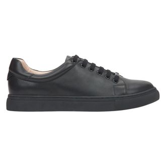 Estro & Luminara Black Leather Low-Top Trainers - female - Estro - Sneakers - Black - 3 UK - Shoes