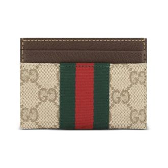 Gucci Accessoires, Dames, Veelkleurig, ONE Size, Kaarthouder met Web