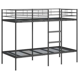 Berkfield Home Bunk Bed without Mattress Black 100x190 cm Steel