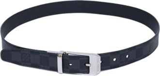 Louis Vuitton Pre-owned Vintage Damier Graphite Belt - - Pre-owned - Uomo - Nero - ONE SIZE
