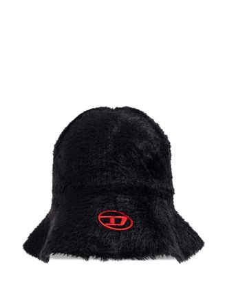 Diesel K-Solange logo- embroidered bucket hat - Black
