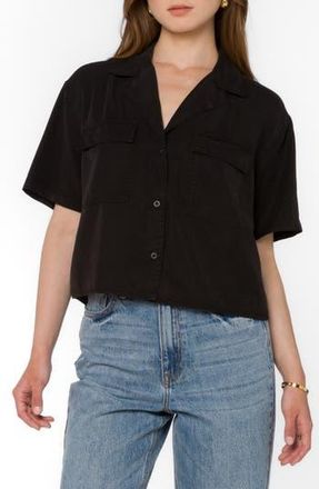 Velvet Heart Lenora Utility Cropped Shirt in Black at Nordstrom Rack, Size X-Small