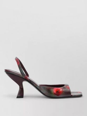 Diesel floral-print slingback sandals