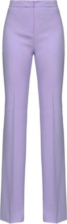 Pinko Flare-Fit Chinos - Dames - Chinos - Paars - S - Polyester - Broeken