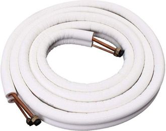 OEM Tubo De Cobre Aislado - 4 M - Di&aacute;metro 1/4 Pulgada Y 3/8 Pulgada - Para Sistemas De Aire Acondicionado - Par Doble