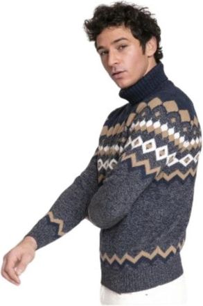Gran Sasso SColtruipen - Heren - Coltruien - Blauw - XL - Wol - Truien & Vesten