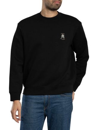 A|X Armani Exchange Chest Logo Sweatshirt, Zwart