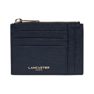 Lancaster Dune Kaarthouder - Dames - Accessoires - Blauw - Maat: ONE Size Leer