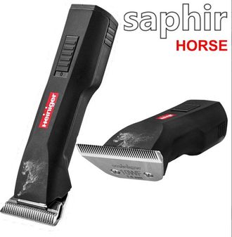 Sartore Tosatrice professionale Saphir Horse a batteria con lame 10WF con due batterie per cavalli