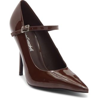 Jeffrey Campbell Session Pointed Toe Pump in Coffee Patent at Nordstrom Rack, Size 7
