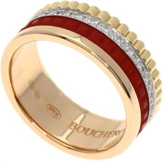Boucheron Pink Gold Red Color Pink Gold (18K) Band Ring (Pre-Owned)