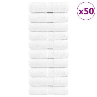 Berkfield Home Premium Guest Towels SOLUND 50pcs White 30x50cm 600gsm