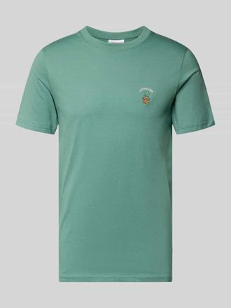 Lindbergh Lindbergh T-Shirt mit Stitching und Rundhalsausschnitt in Dunkelgruen, Gr&ouml;&szlig;e XXL