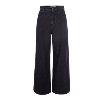 Max Mara Wide Jeans, female, Black, 2XS, Vega Wide Jeans