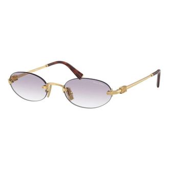 Miu Miu MUA54S 5AK04O Gold/Clear Gradient Dark Grey
