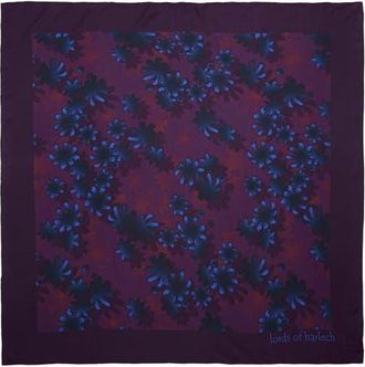 Lords of Harlech Sofia Silk Scarf in Rambla Floral Plum at Nordstrom