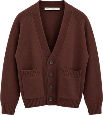 STUDIO NICHOLSON Sen Knit - Heren - Truien - Bruin - Maat: M Wol