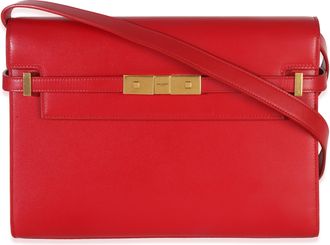 Saint Laurent Calfskin Medium Manhattan Shoulder Bag