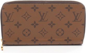 Louis Vuitton Brown Monogram Reverse Coated Canvas Long Wallet (Bi-Fold) (Pre-Owned)