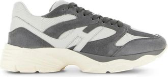 Hogan Sneakers Panelled Design Logo-Debossed - Heren - Sneakers - Veelkleurig - 39 1/2 EU - Su&egrave;de - Schoenen