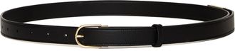 Victoria Beckham Gold Buckle Smooth Vitello Leather Belt