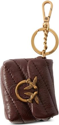 Pinko Pinko, Dames, Accessoires, Bruin, Maat: ONE Size Leer