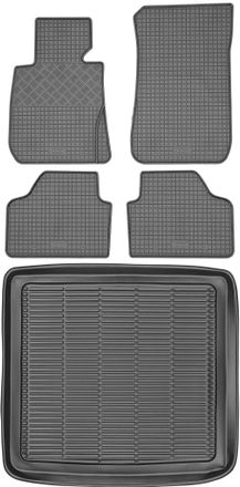 OEM Juego De Alfombrillas De Goma Para Coche Y Alfombrilla Para Maletero Para Bmw X1 E84 Crossover (2009-2015)