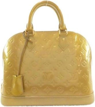 Louis Vuitton Borsa Vintage Pre-owned in Tela - - Pre-owned - Donna - Giallo - ONE SIZE