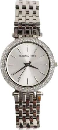 Michael Kors Pre-owned Horloge - Dames - Vintage Horloges - Grijs - ONE Size - Tweed - Vintage