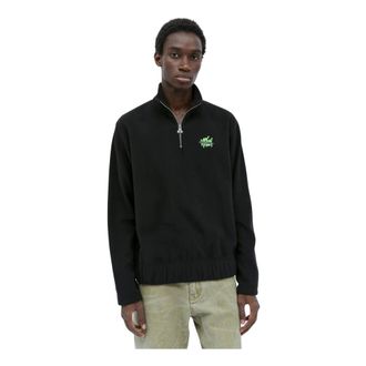 Carne Bollente Zip-throughs, male, Black, Size: M Turn Around Quarter-Zip Sweatshirt