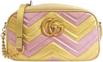 Gucci Pre-owned Cross Body Bags, female, Multicolor, Size: ONE SIZE Pre-owned GG Marmont Small Shoulder Bag