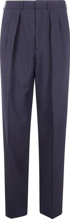 Tom Ford Wool Cashmere Silk Reps Double Pleat Pants