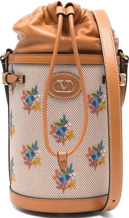 Valentino Garavani Floral-pattern Bucket Bag