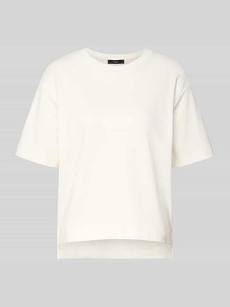 Max Mara Regular Fit T-Shirt aus reiner Baumwolle Modell MULTID in Weiss, Größe XXL