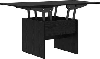 vidaXL Coffee Table Black Oak 55 x 54.5 x 45 cm Engineered wood vidaXL