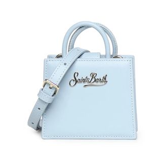 MC2 Saint Barth Handbags, female, Blue, Size: ONE SIZE Hand Leather Bag